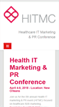 Mobile Screenshot of healthitmarketingconference.com